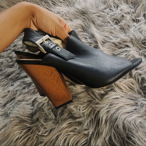 Nine West Buckled Peep-toe Booties - Picture 9 of 10